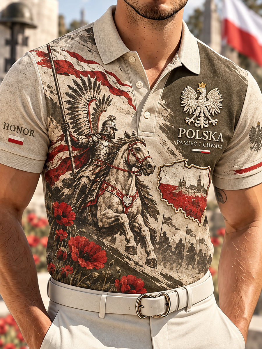 Męska koszula z krótkim rękawem Polska Kultura Wojskowa