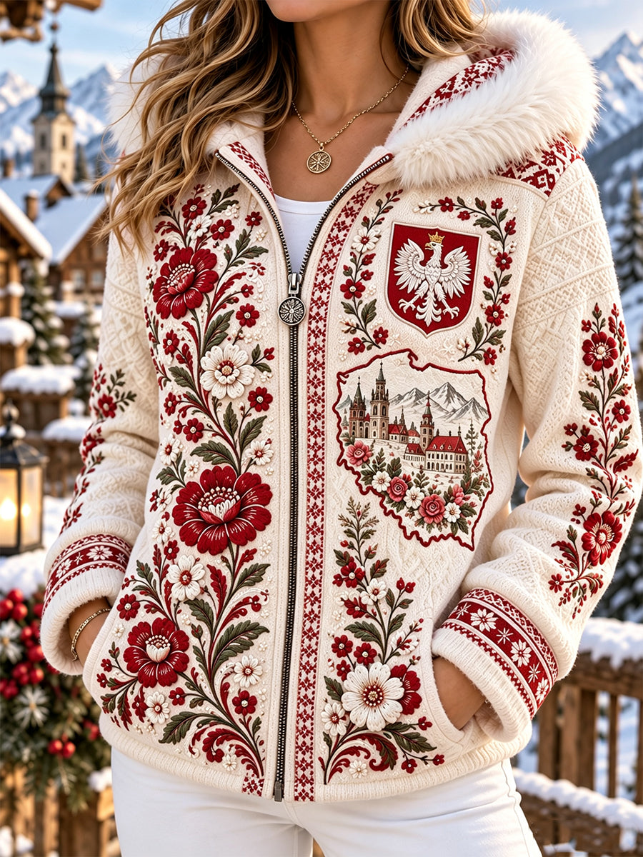 Bluza z kapturem z motywem kultury polskiej