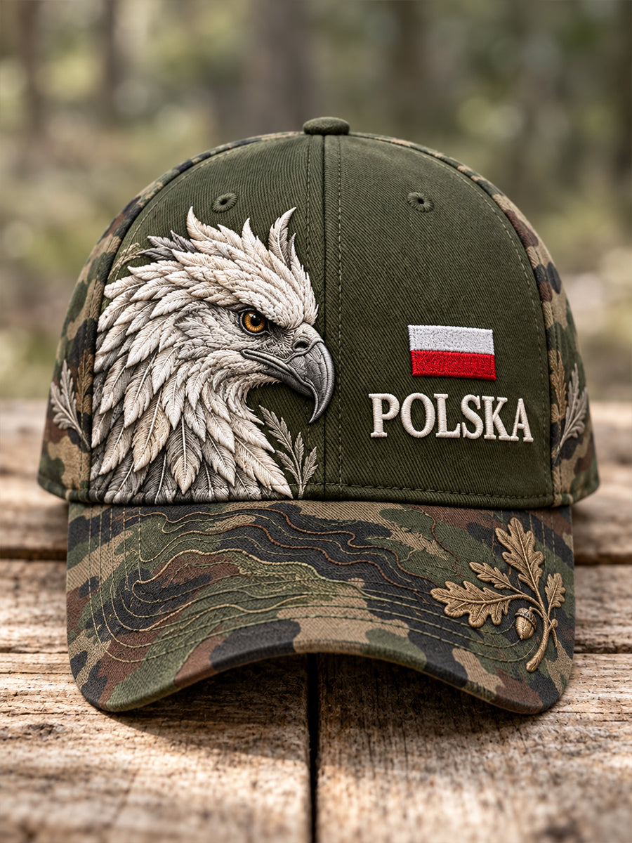 Czapka unisex z motywem kultury wojskowej Polski