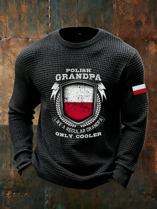 Męskie Vintage Fashion Casual z długim rękawem