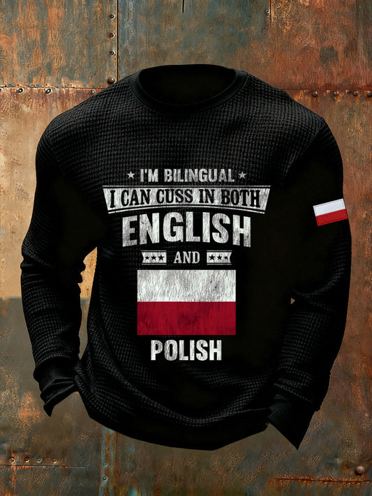 Męskie Vintage Fashion Casual z długim rękawem