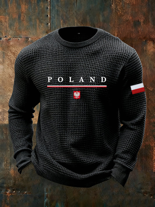 Męskie Vintage Fashion Casual z długim rękawem