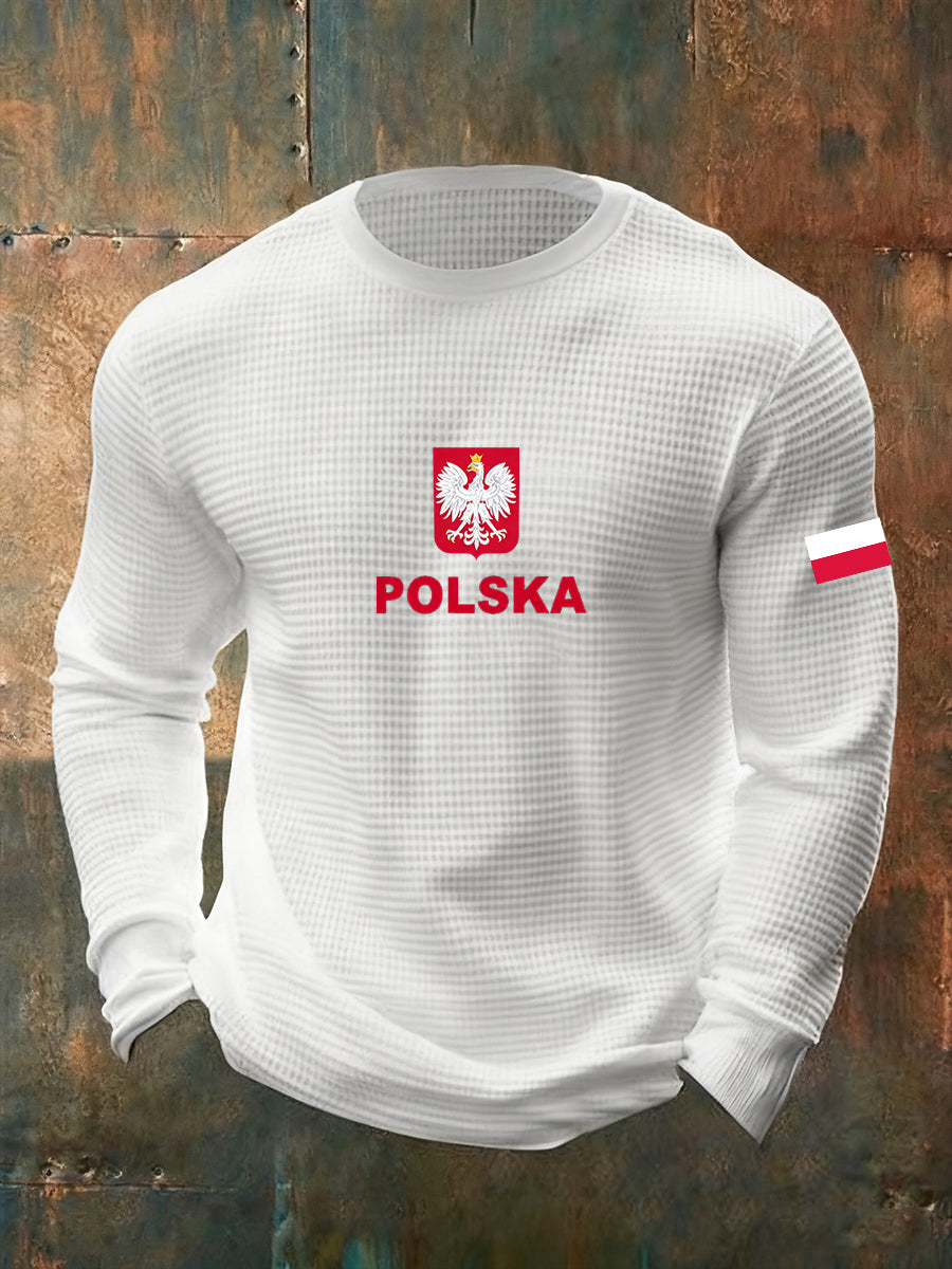 Męskie Vintage Fashion Casual z długim rękawem