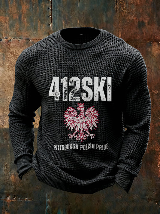 Męskie Vintage Fashion Casual z długim rękawem