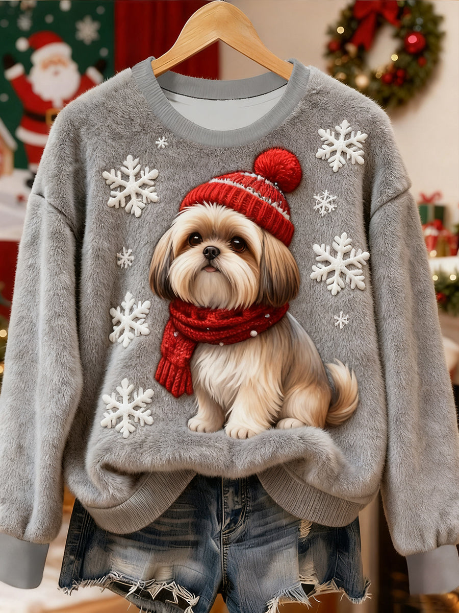 Damska flanelowa bluza z kapturem