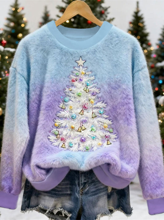 Damska choinka z nadrukiem Casual Top