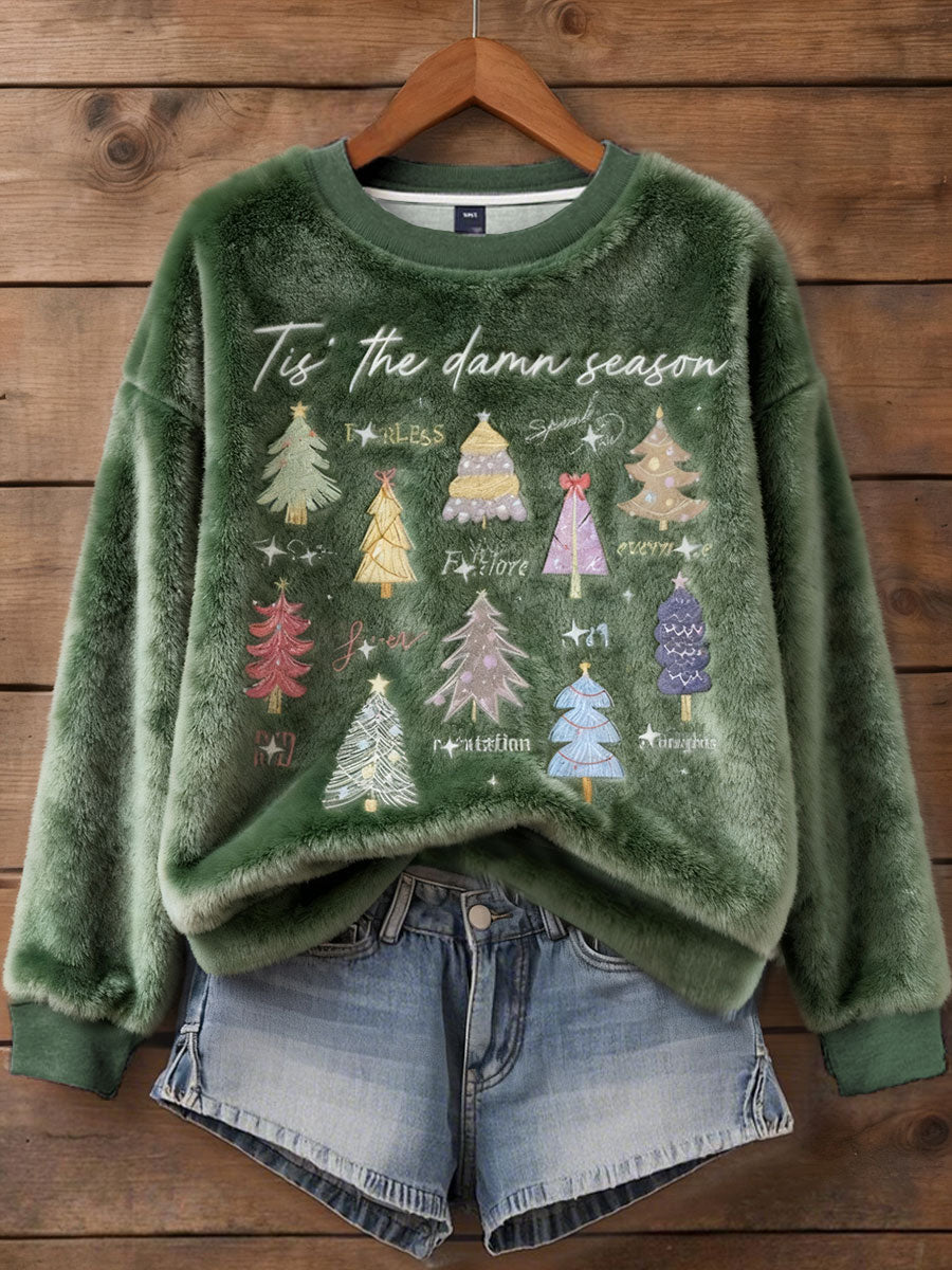 Damska flanelowa bluza z nadrukiem Swiftmas Music Lover