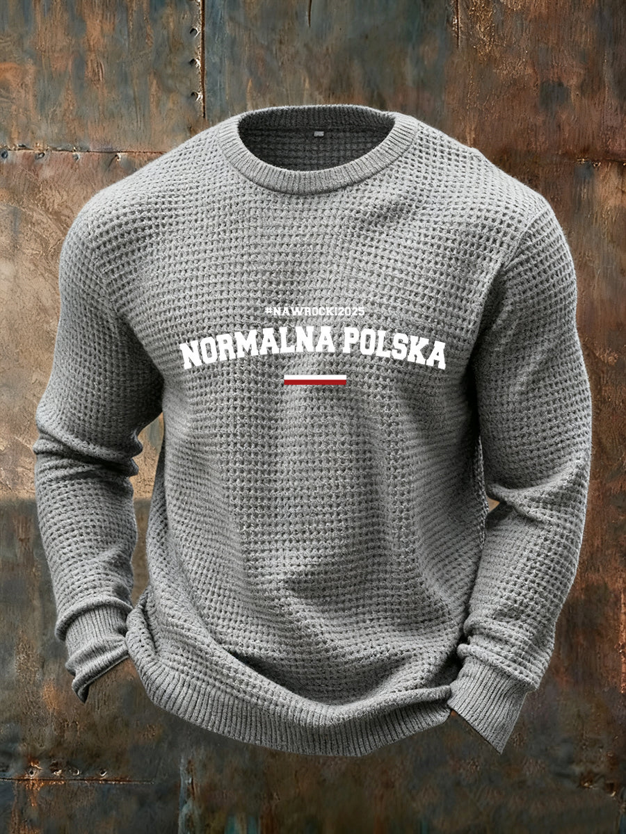 Męskie Vintage Fashion Casual z długim rękawem