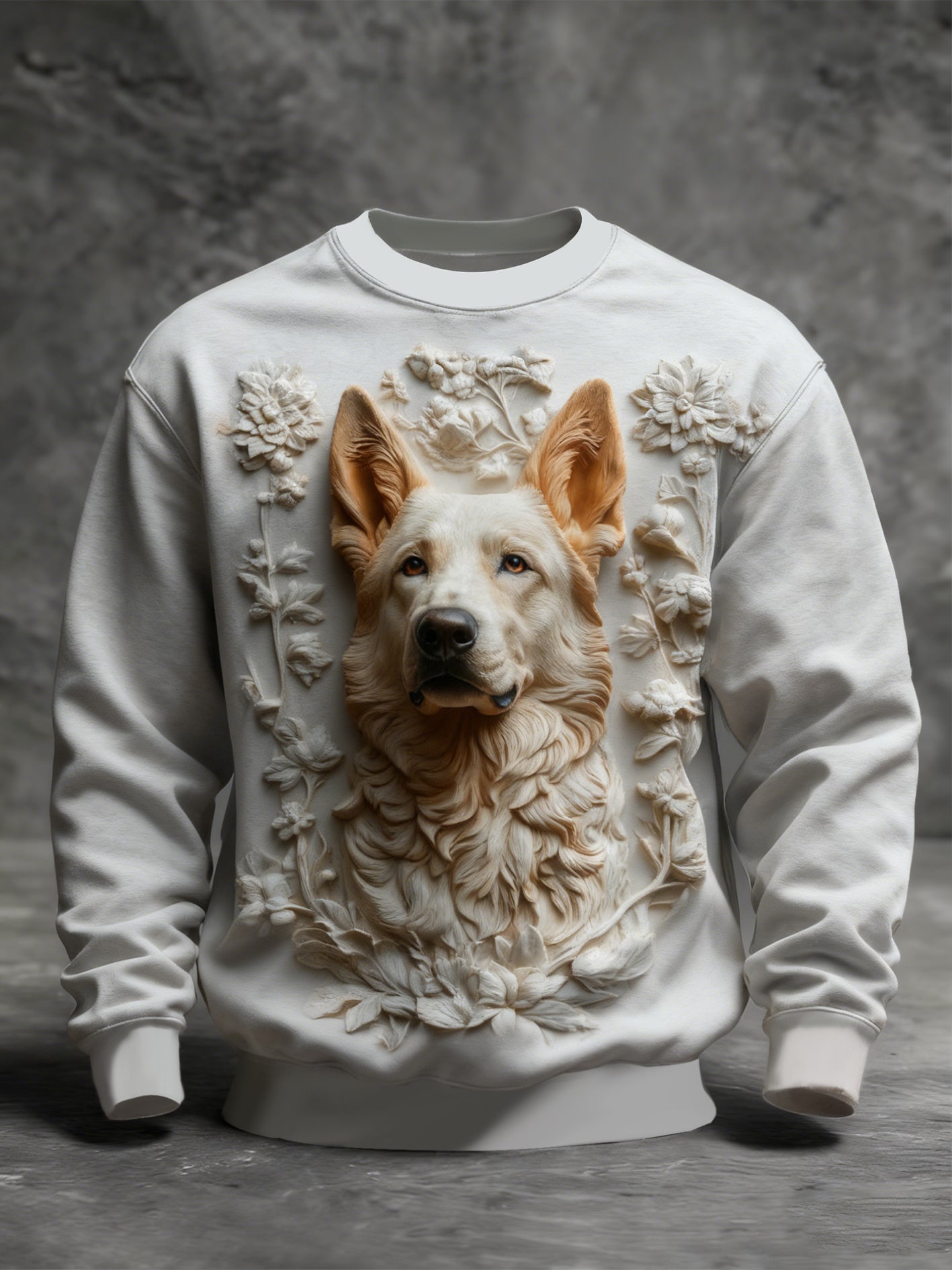 Męska bluza z dekoltem w stylu Animal Art