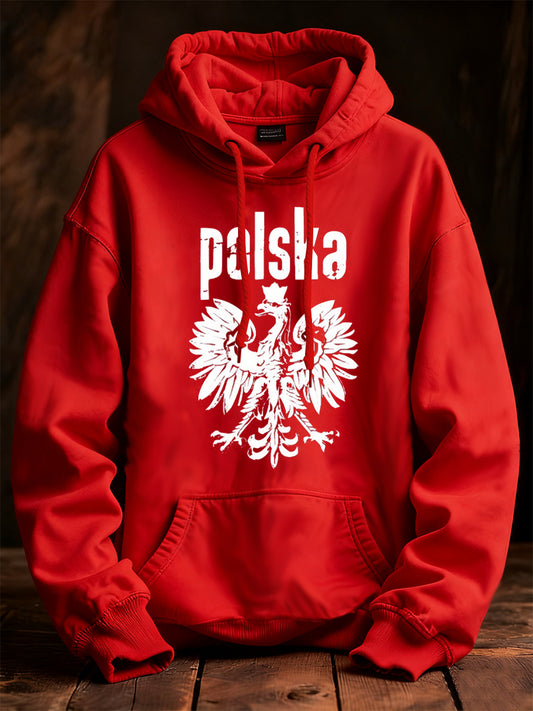 Męska moda vintage Casual Bluza z kapturem