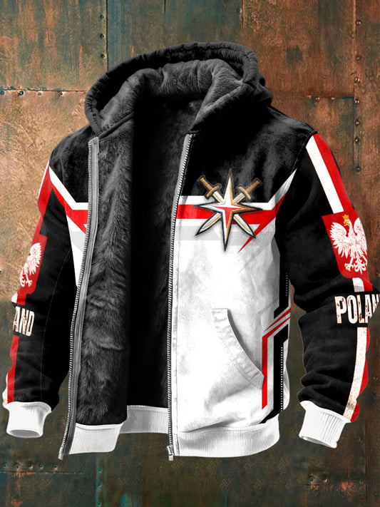 Męska kurtka motocyklowa z polarową podszewką