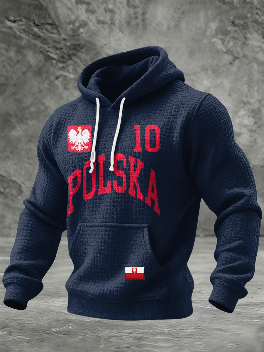 Retro polska bluza z kapturem na co dzień
