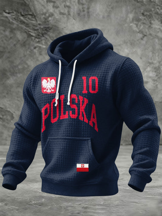 Retro polska bluza z kapturem na co dzień