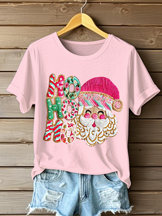 Damska DB -HO HO HO Santa Koszulka z krótkim rękawem