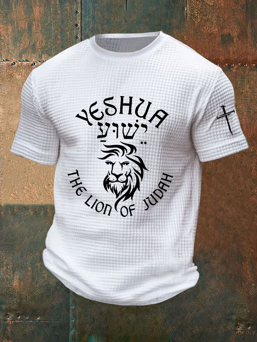 Męska koszulka Yeshua Waffle Print