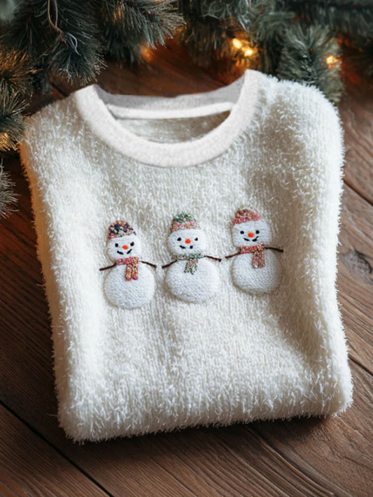 Damska flanelowa bluza z nadrukiem świątecznym