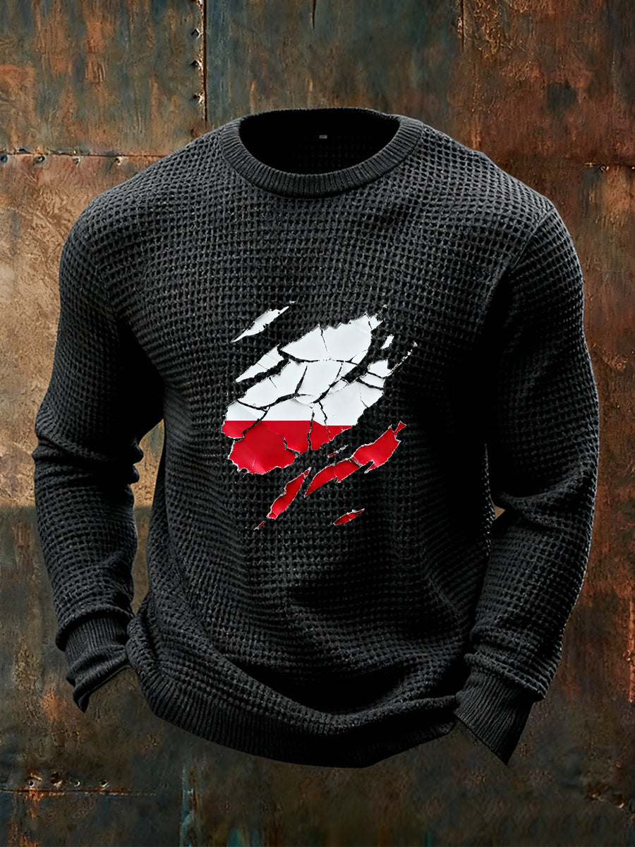 Męskie Vintage Fashion Casual z długim rękawem