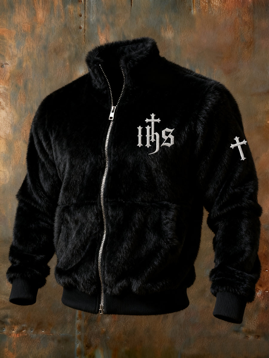 Dorywczo ciepła flanelowa kurtka kardigan dla mężczyzn