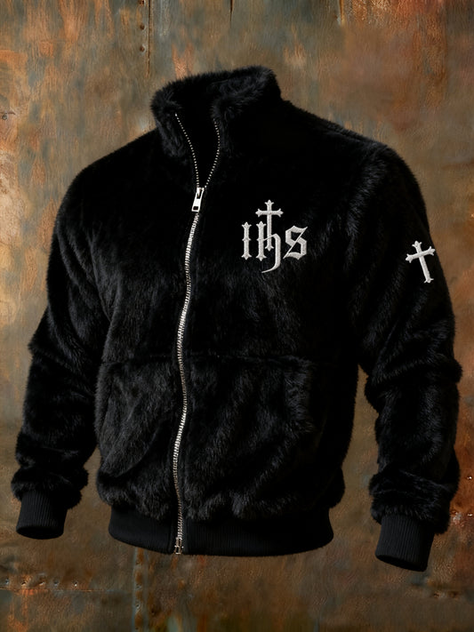 Dorywczo ciepła flanelowa kurtka kardigan dla mężczyzn