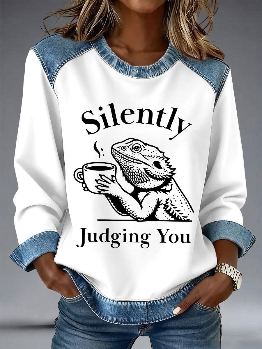 Damskie po cichu oceniające cię bluzy