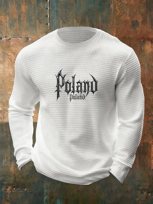 Męskie Vintage Fashion Casual z długim rękawem