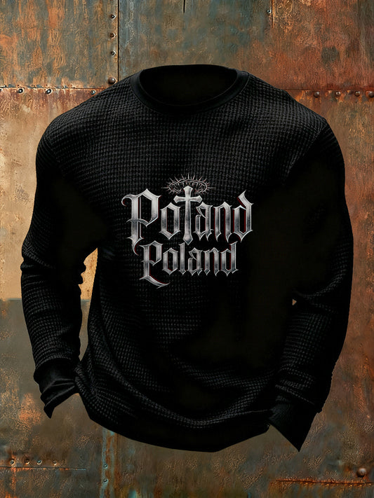 Męskie Vintage Fashion Casual z długim rękawem