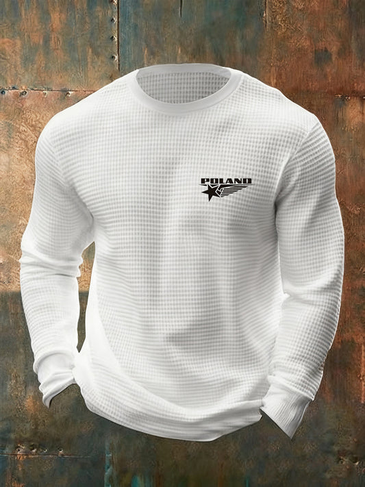 Męskie Vintage Fashion Casual z długim rękawem