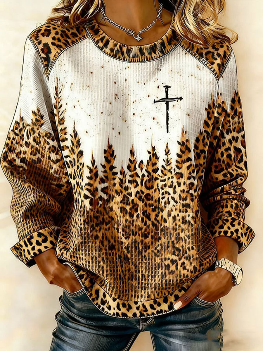 Damska koszulka z nadrukiem krzyża