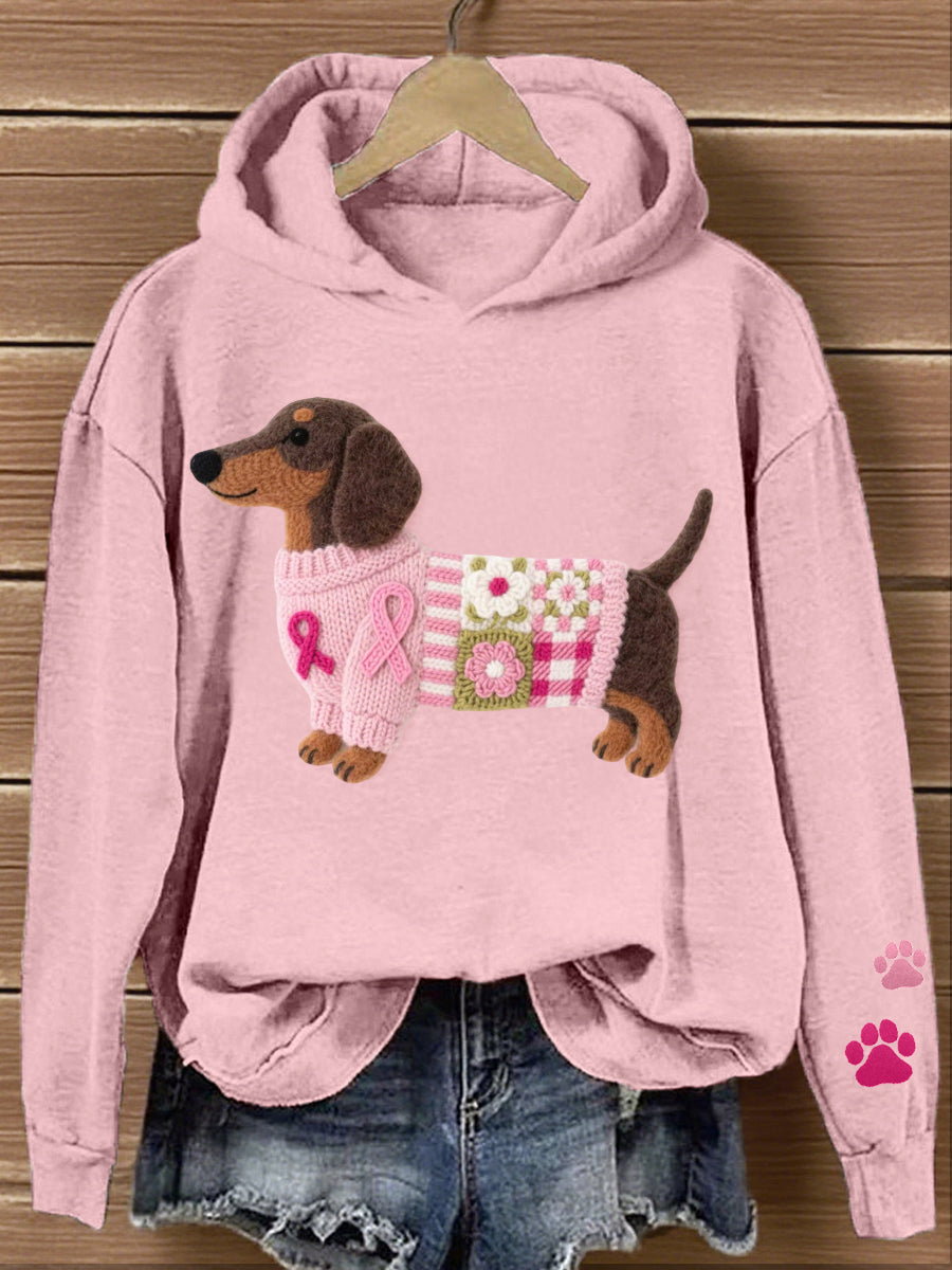 Damska bluza z kapturem w stylu filcu