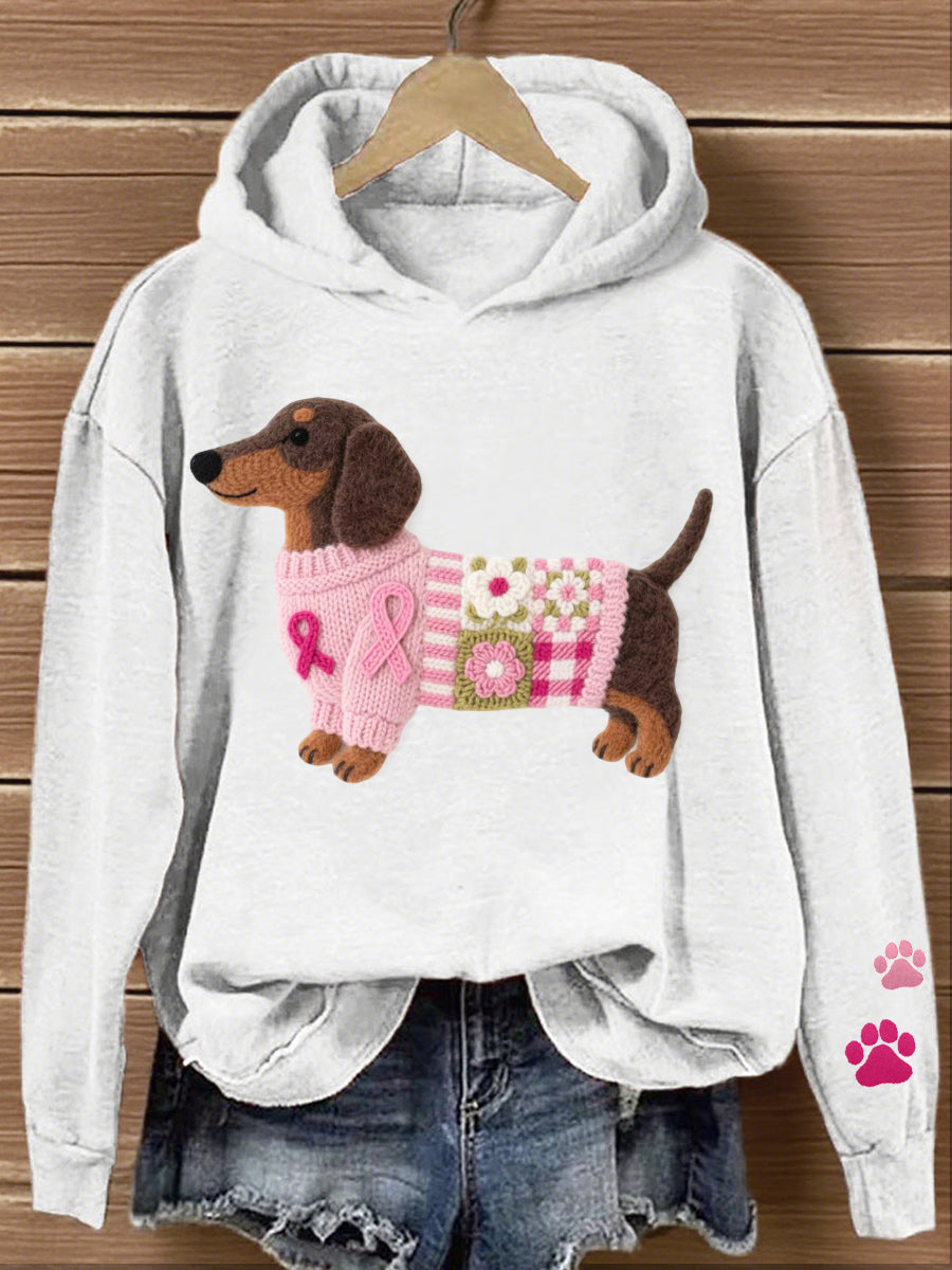 Damska bluza z kapturem w stylu filcu