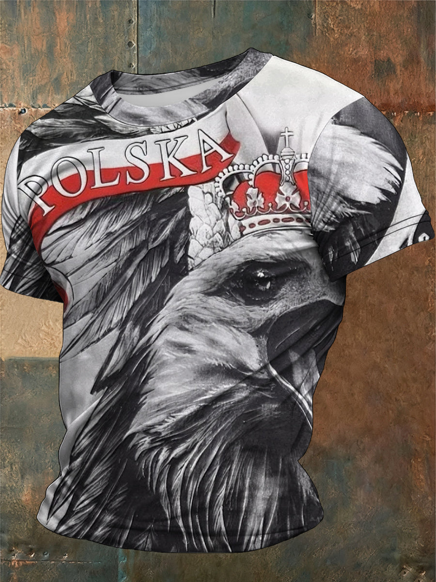 Męska koszulka z krótkim rękawem typu loose-fit Crew Neck