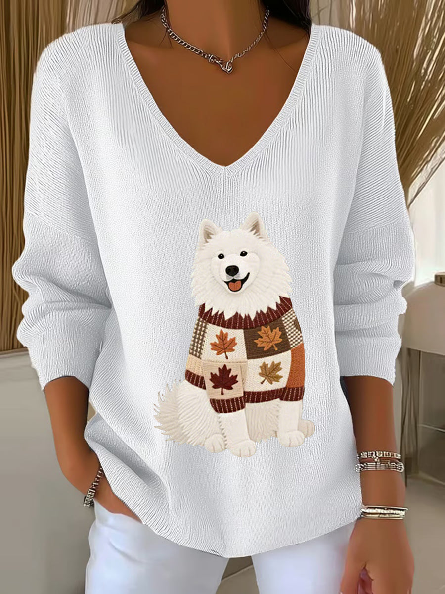 Damski prążkowany top z prążkowanym dekoltem w szpic