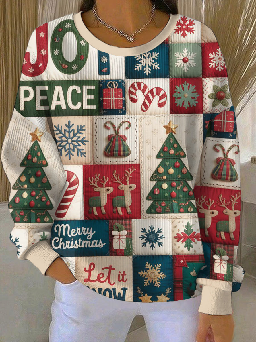 Damska bluza z nadrukiem Wesołych Świąt