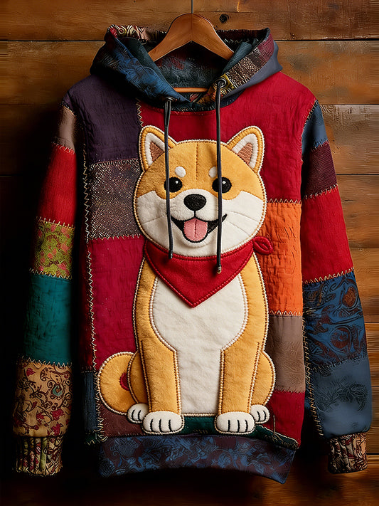 Unisex Retro Animal Art Print Wygodna dorywcza bluza