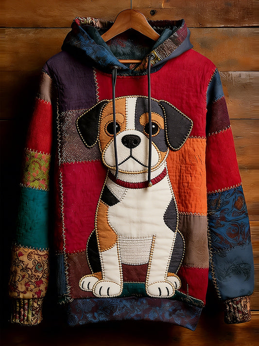 Unisex Retro Animal Art Print Wygodna dorywcza bluza