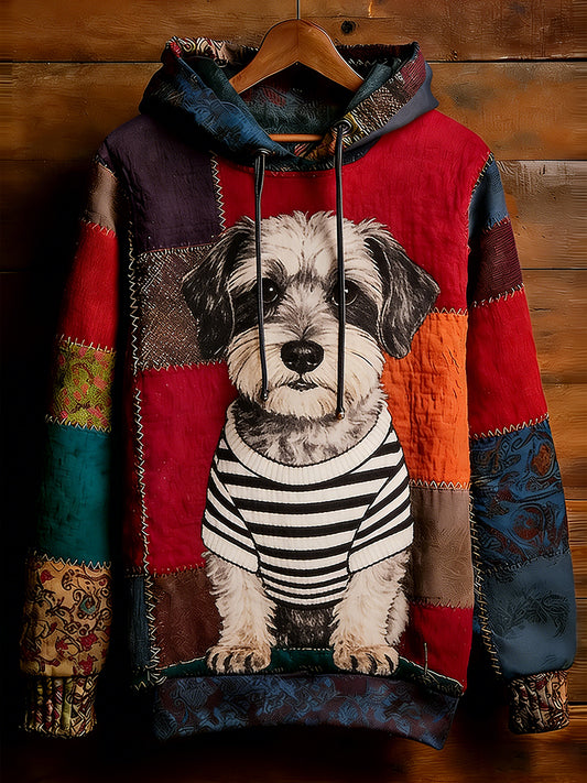 Unisex Retro Animal Art Print Wygodna dorywcza bluza