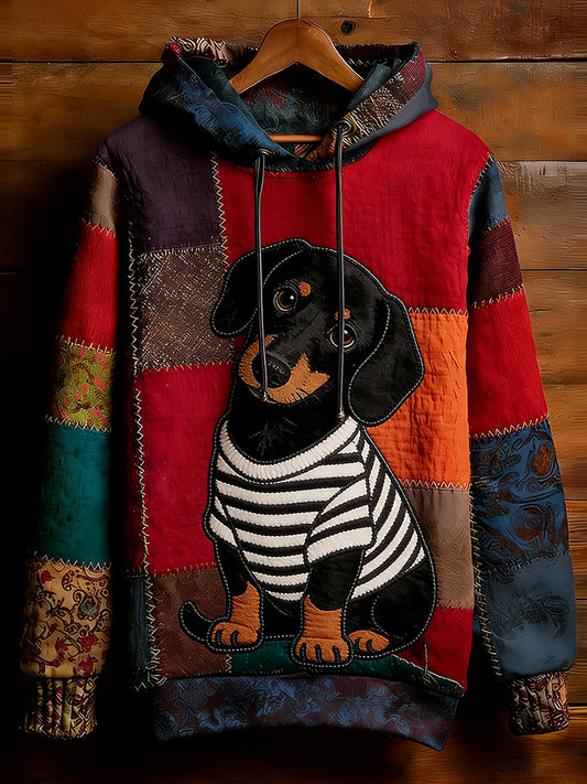 Unisex Retro Animal Art Print Wygodna dorywcza bluza