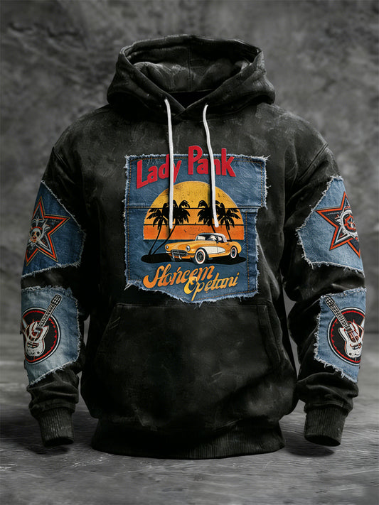 Retro Polski Rock Band Casual Bluza z kapturem