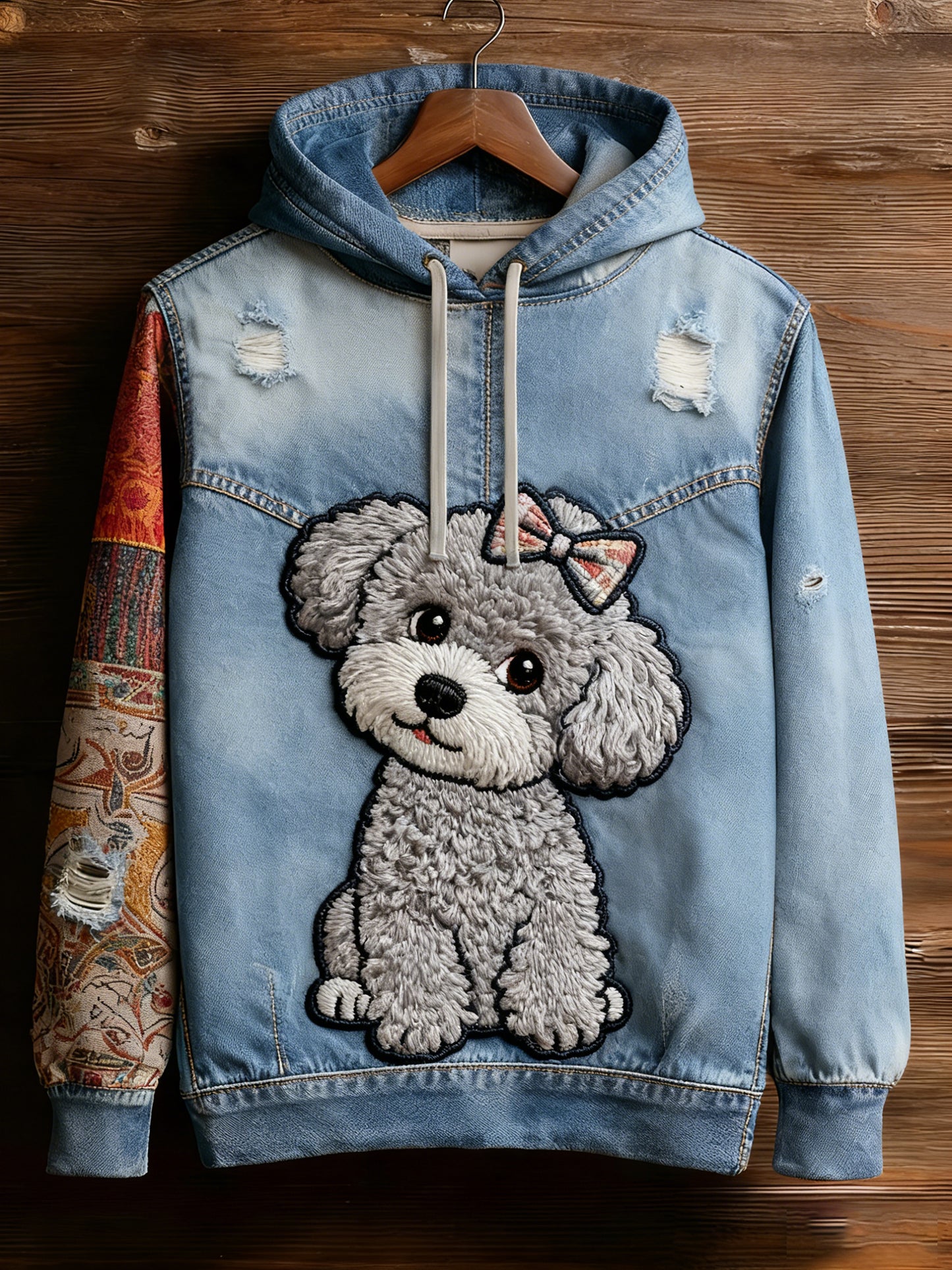 Unisex Retro Animal Art Print Wygodna dorywcza bluza