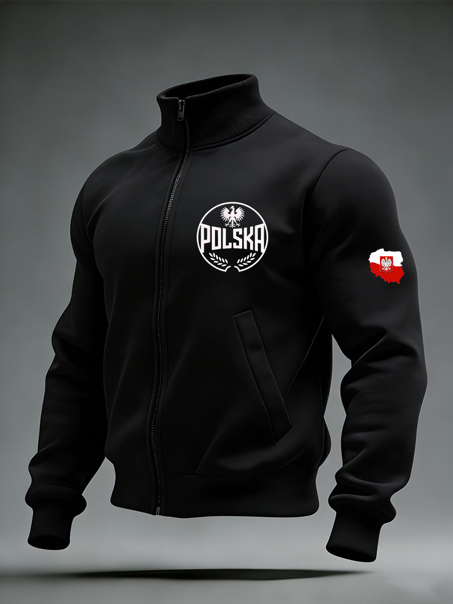 Męska kurtka z nadrukiem polskiej flagi