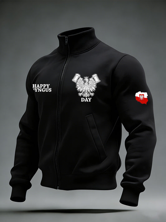 Męska kurtka z nadrukiem polskiej flagi