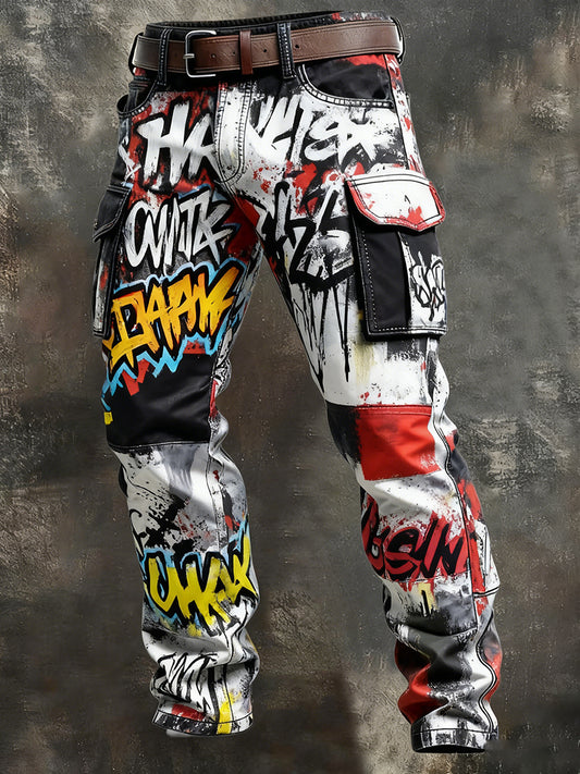 Męskie spodnie robocze retro styl biznesowy na co dzień