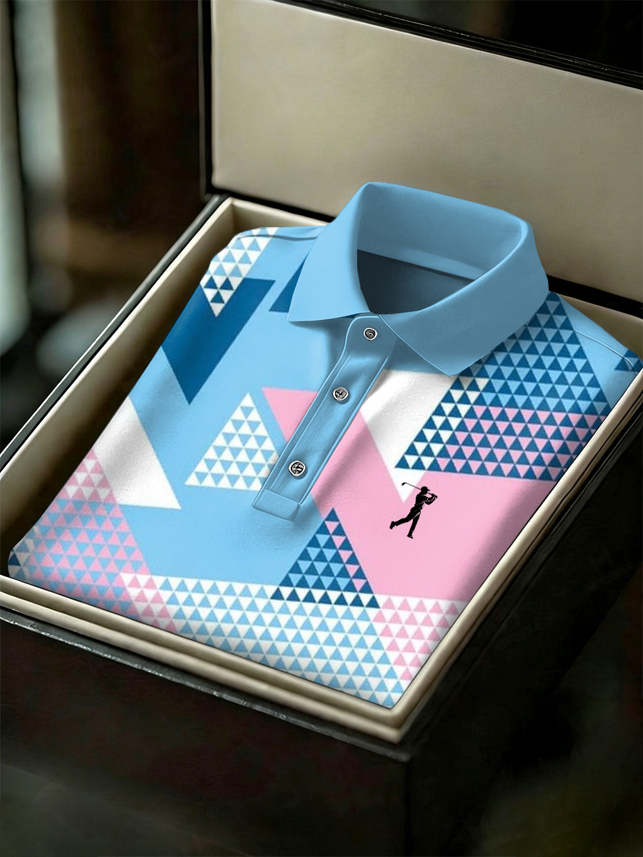 Męska koszulka polo z nadrukiem w stylu vintage