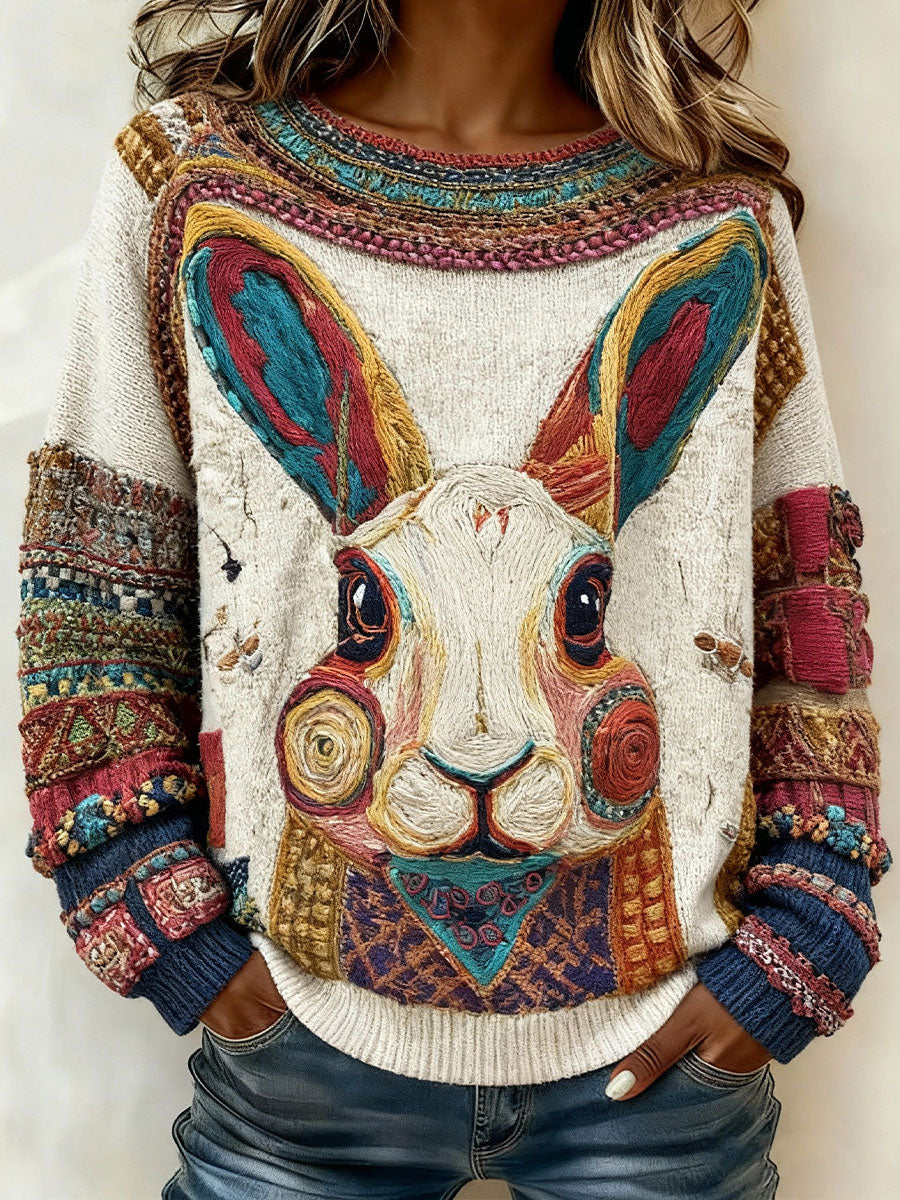 Damskie topy Vintage Rabbit