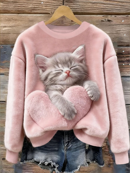 Flanelowa bluza z kapturem dla kobiet