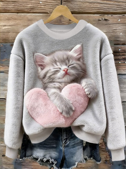 Flanelowa bluza z kapturem dla kobiet
