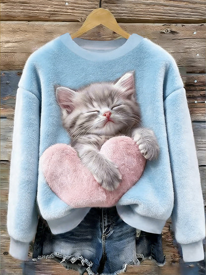 Flanelowa bluza z kapturem dla kobiet