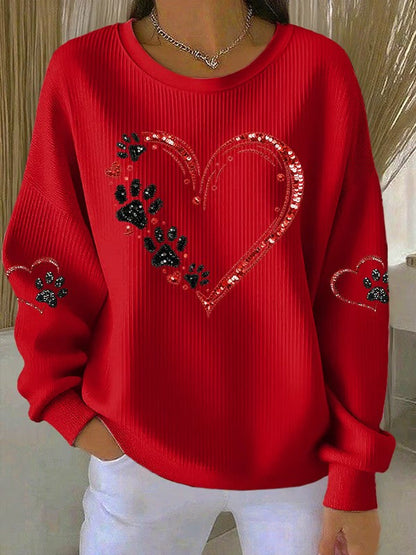 Damska bluza z nadrukiem Love Dog Paw