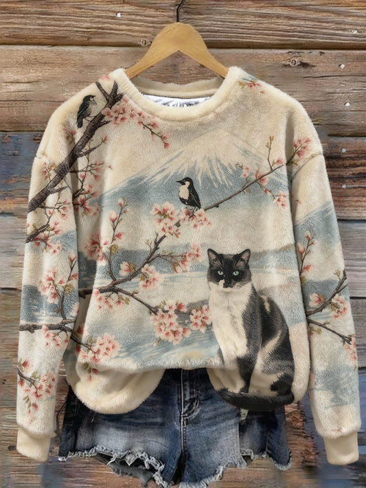 Damska bluza z nadrukiem Cat