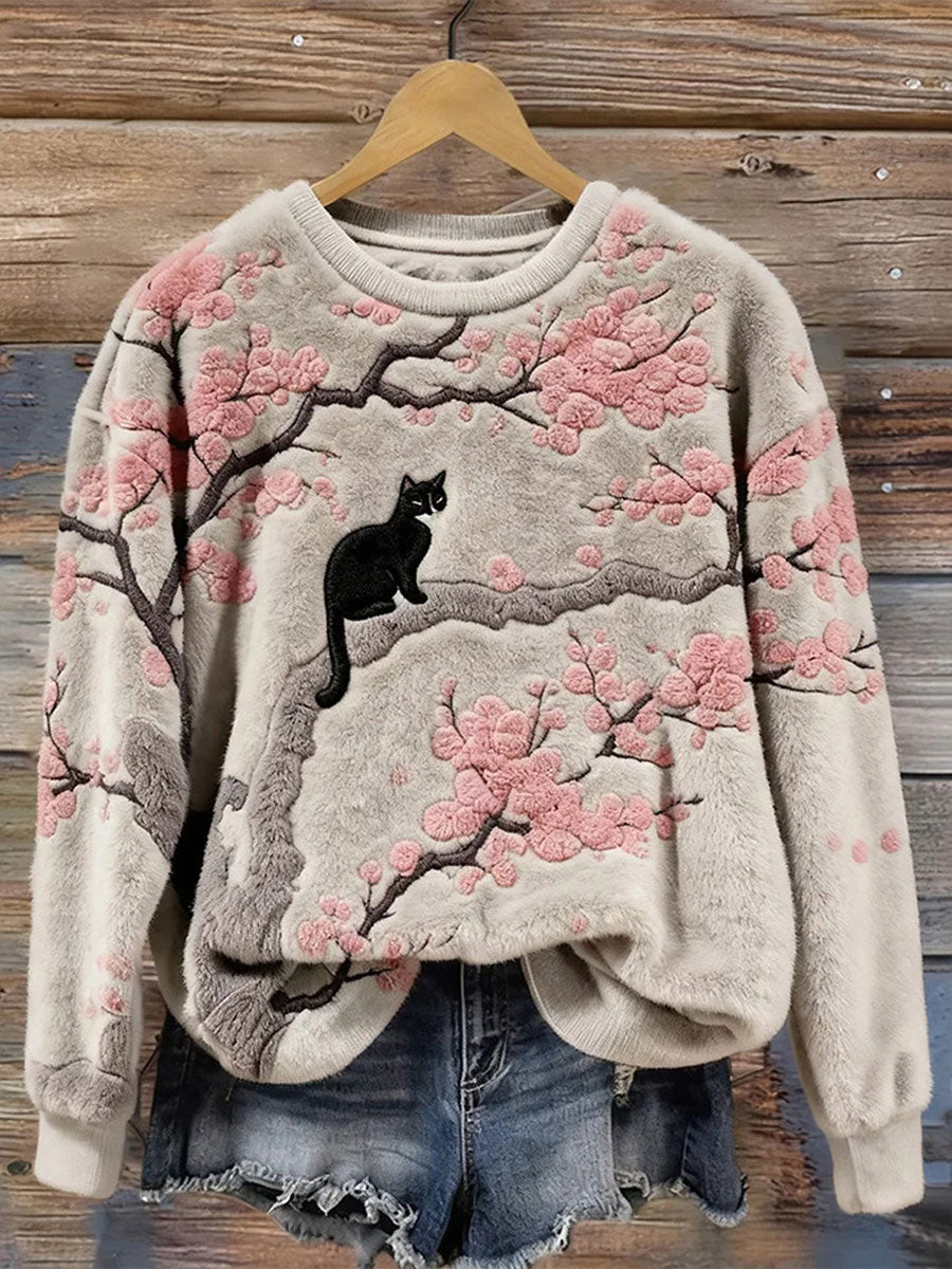 Damska bluza z nadrukiem Cat
